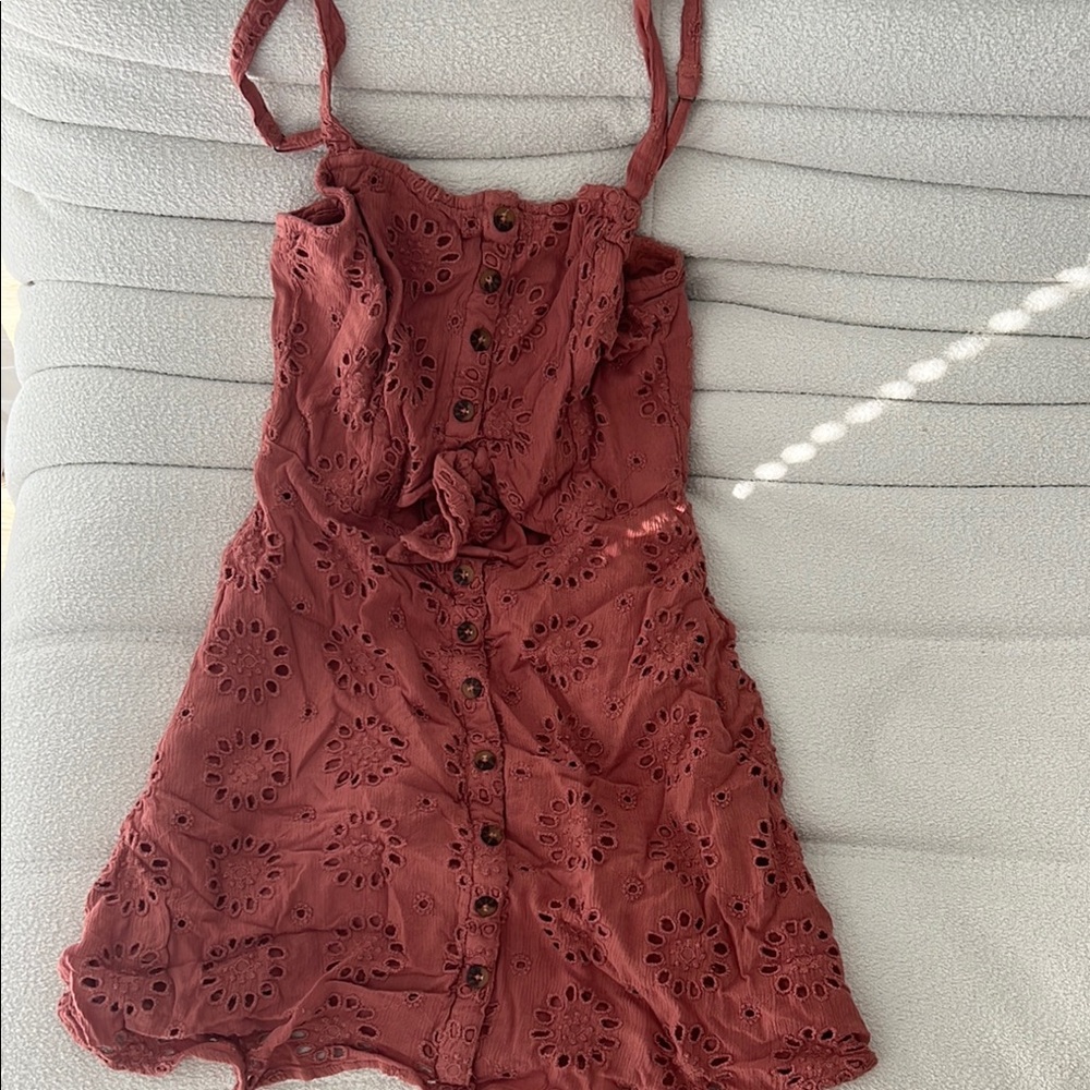Hollister Pink Spaghetti Strap Sundress Casual